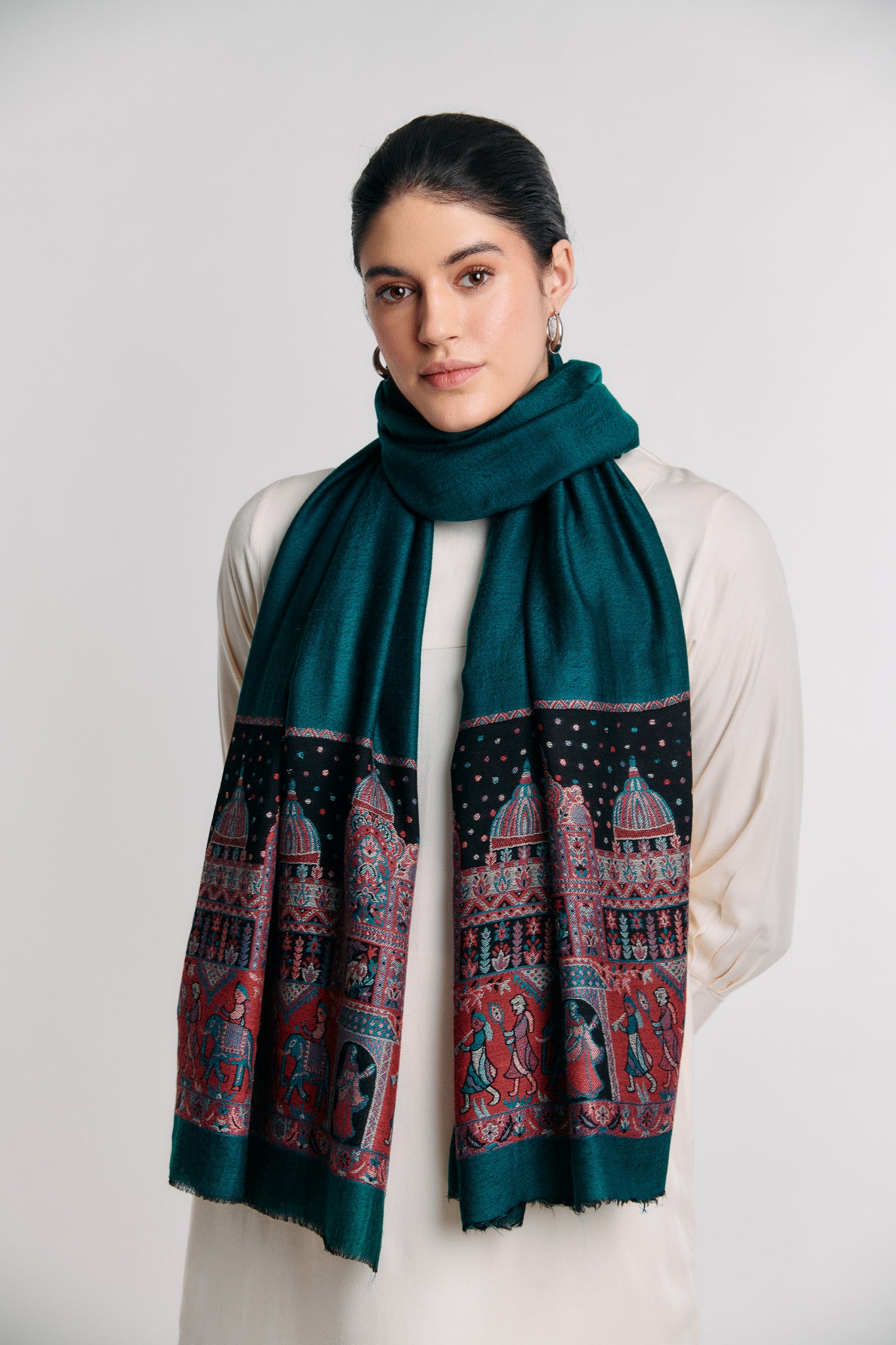 Kaani Border Shawl
