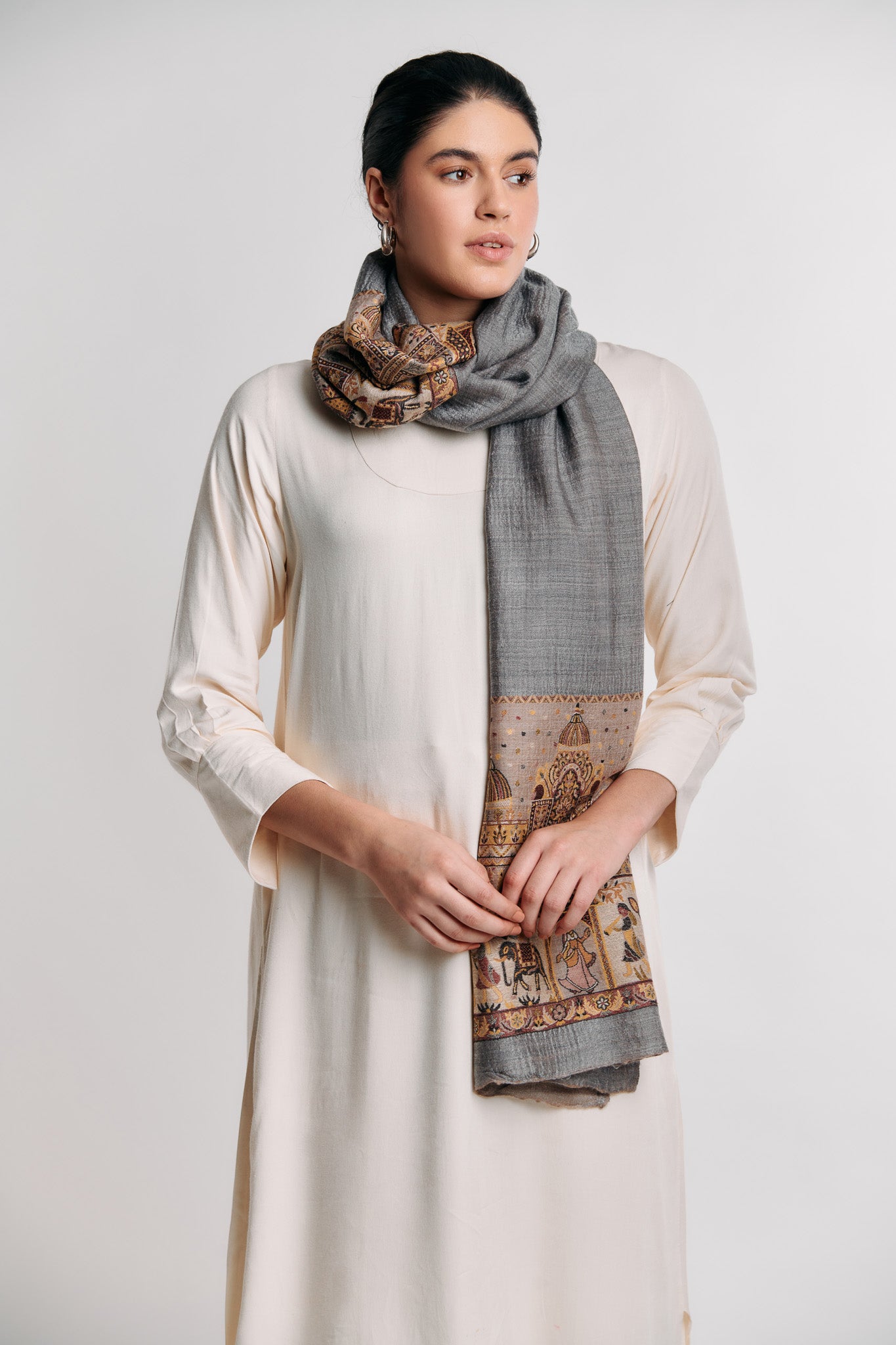 Kaani Border Shawl