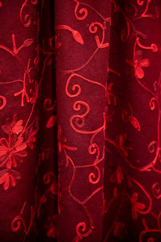 Aari Embroidery Stole