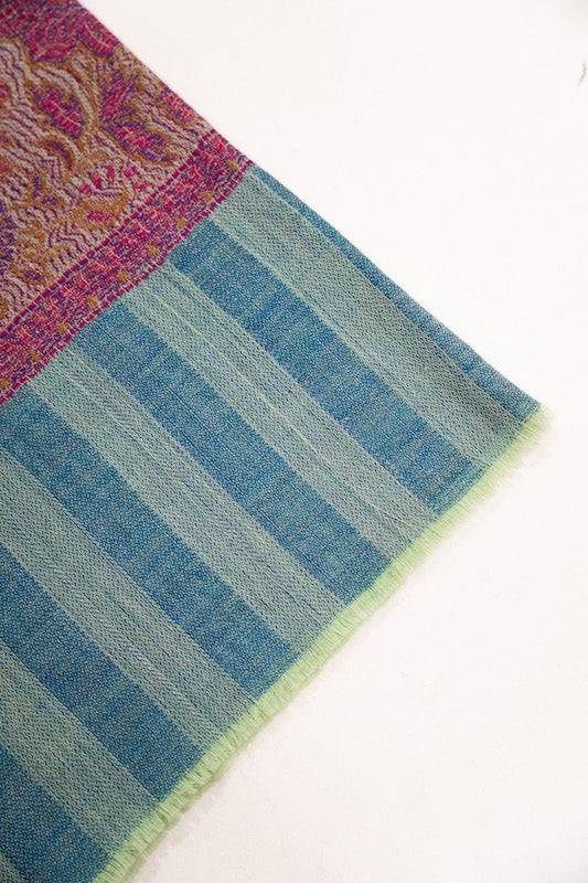 Self Kaani Border Stole