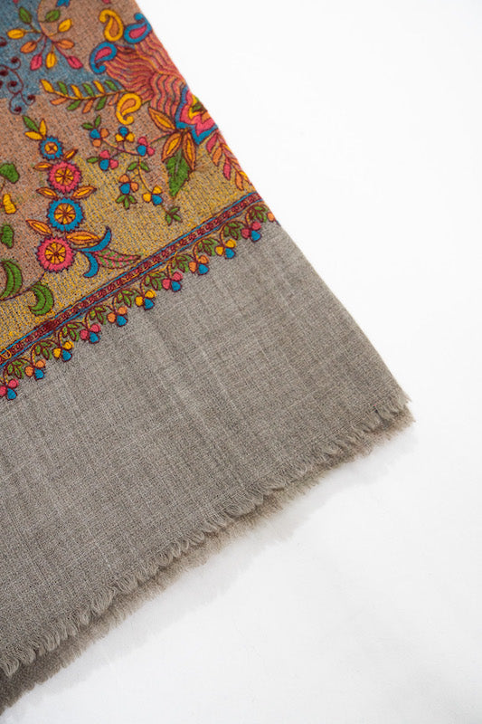 Jamawar Computer Embroidered Stole
