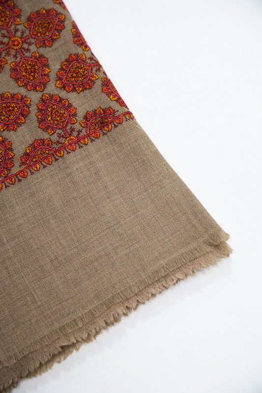 Jamawar Computer Embroidered Stole