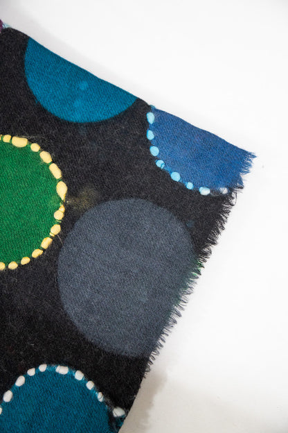 Hand-Painted & Hand-Embroidered Stole